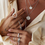 Sphere Ring With White Topaz