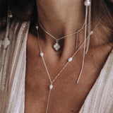Mother-of-Pearl Clover Necklace