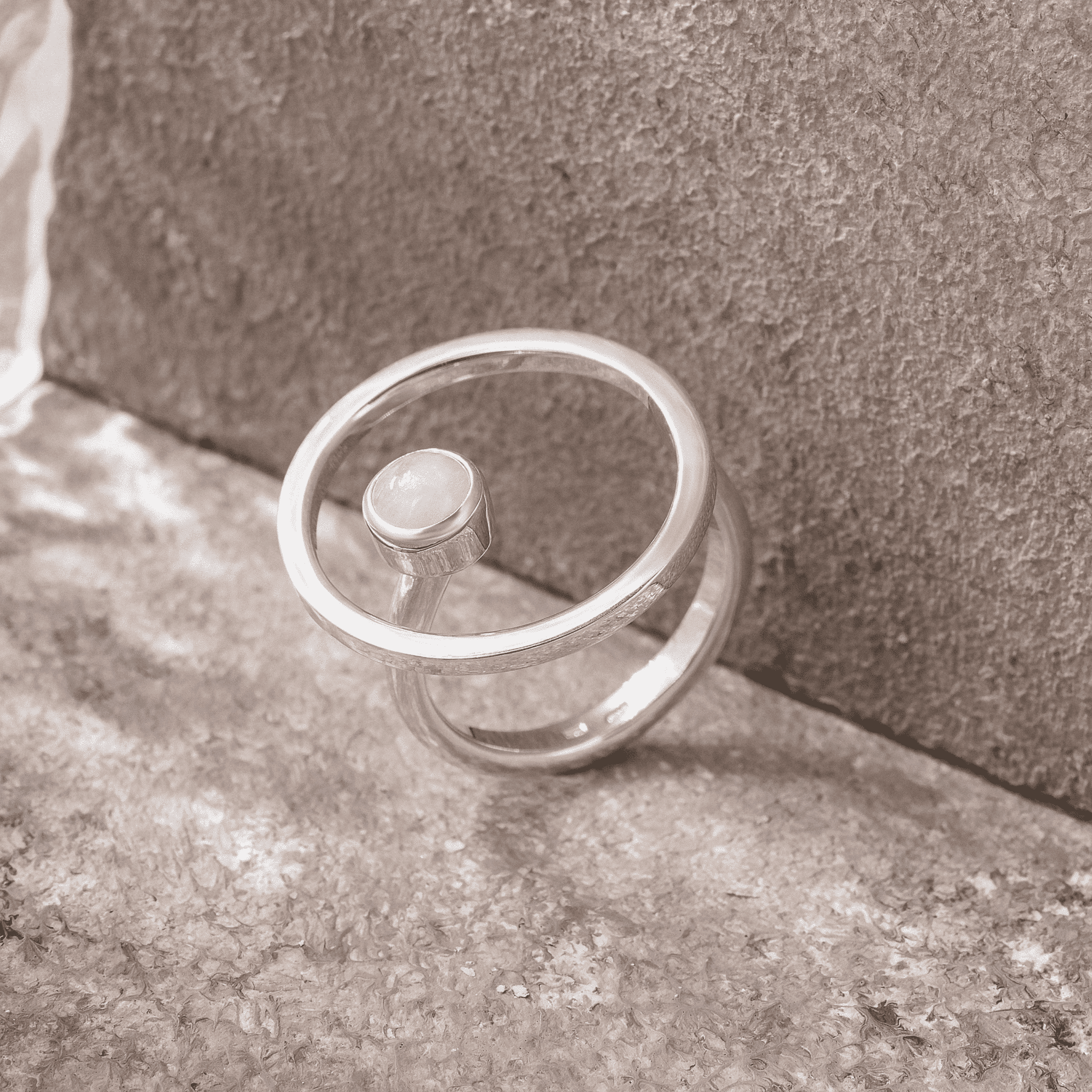 Sphere Ring Rose Quartz