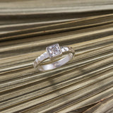 Phalanx Ring with Square White Zircon Crom