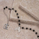 Bracelet With Black Onyx & Wings