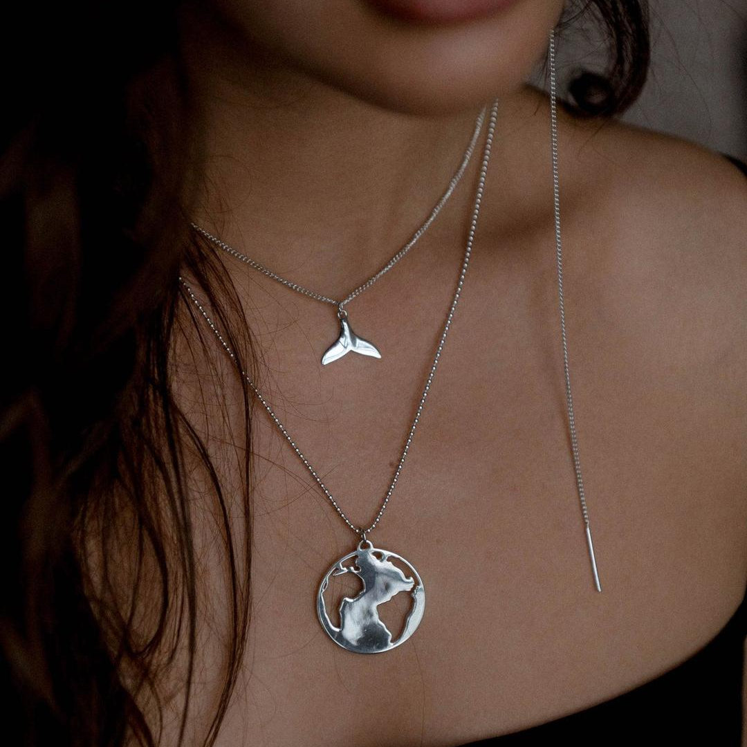 Small Whale Tail Necklace