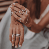 Three Lines Zircon Ring