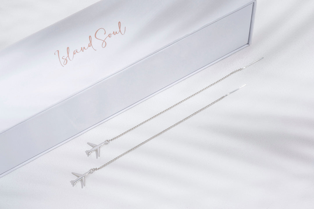 Jet Pendant Earrings