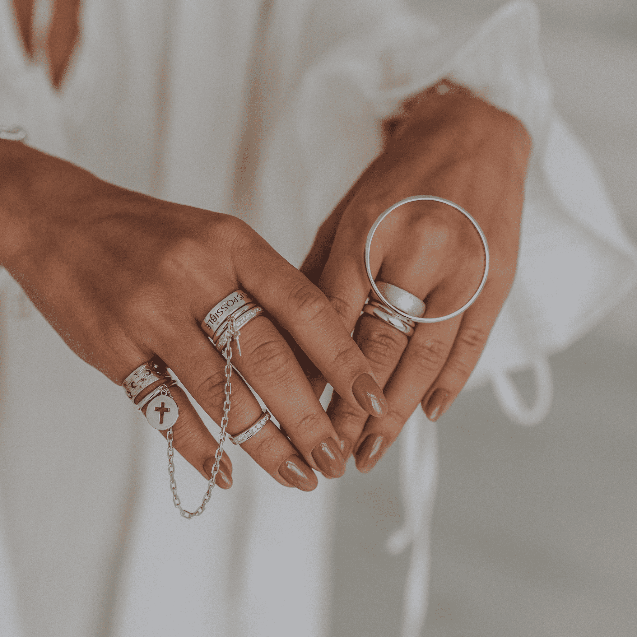 Argent 925 Doriane Bague Bague Anneaux Santa Monica, Marque