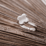 Mother-of-Pearl Clover Ring