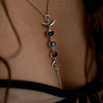 Moon Cycle Black Spinel Bodychain