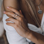 Sphere Ring Rose Quartz