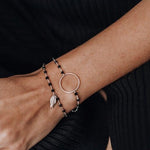 Infinity Bracelet with Black Onyx