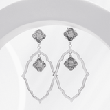 Moroccan Earrings with Rose Quartz
